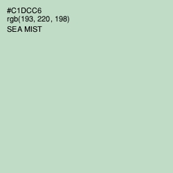 #C1DCC6 - Sea Mist Color Image